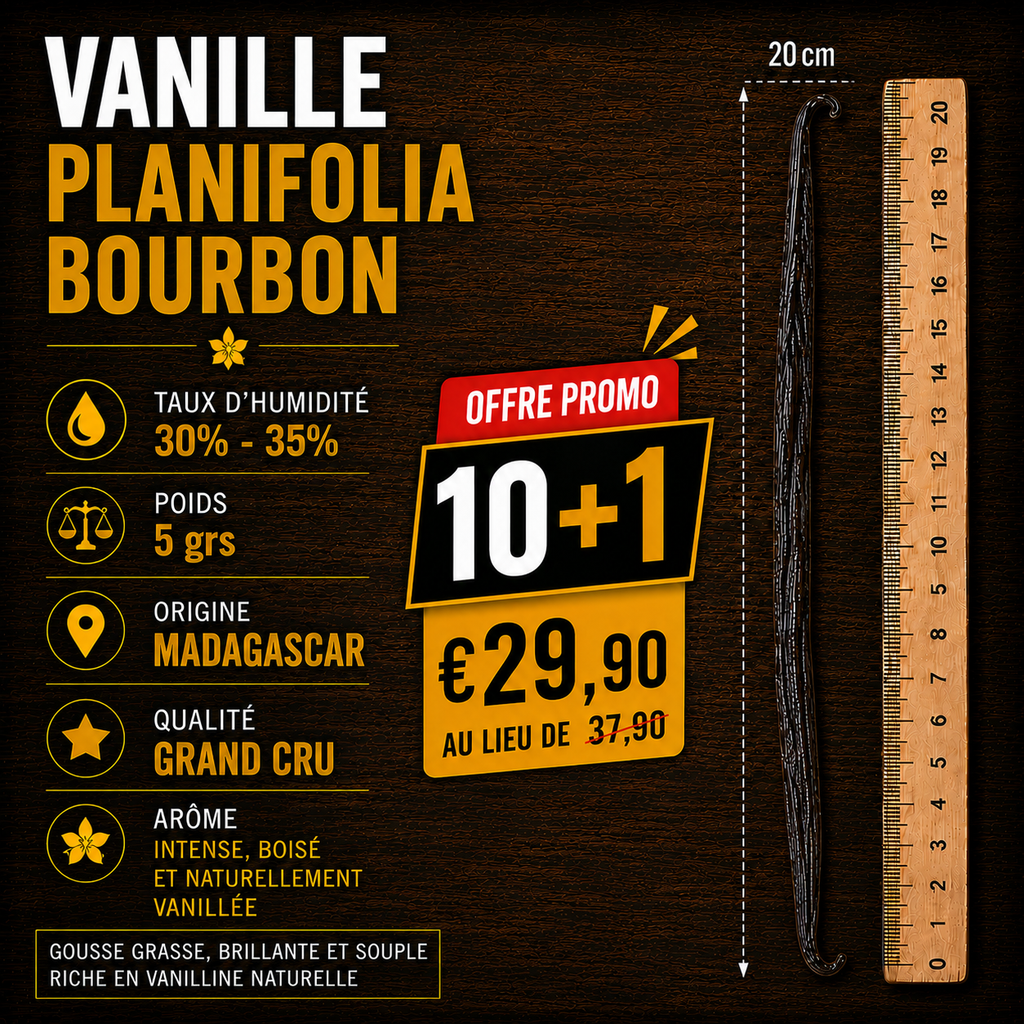 Pack 10+1 Vanille Planifolia Bourbon