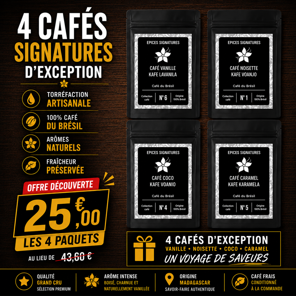 Pack Découverte Cafés